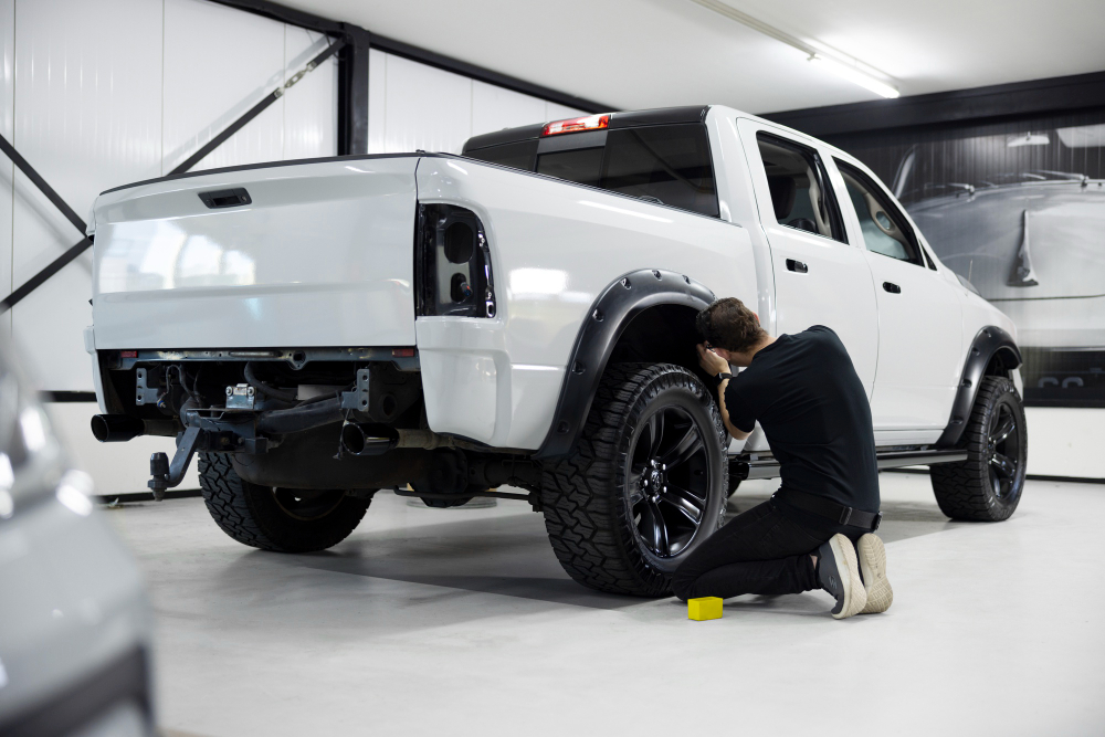 Fitting out a ute in the workshop