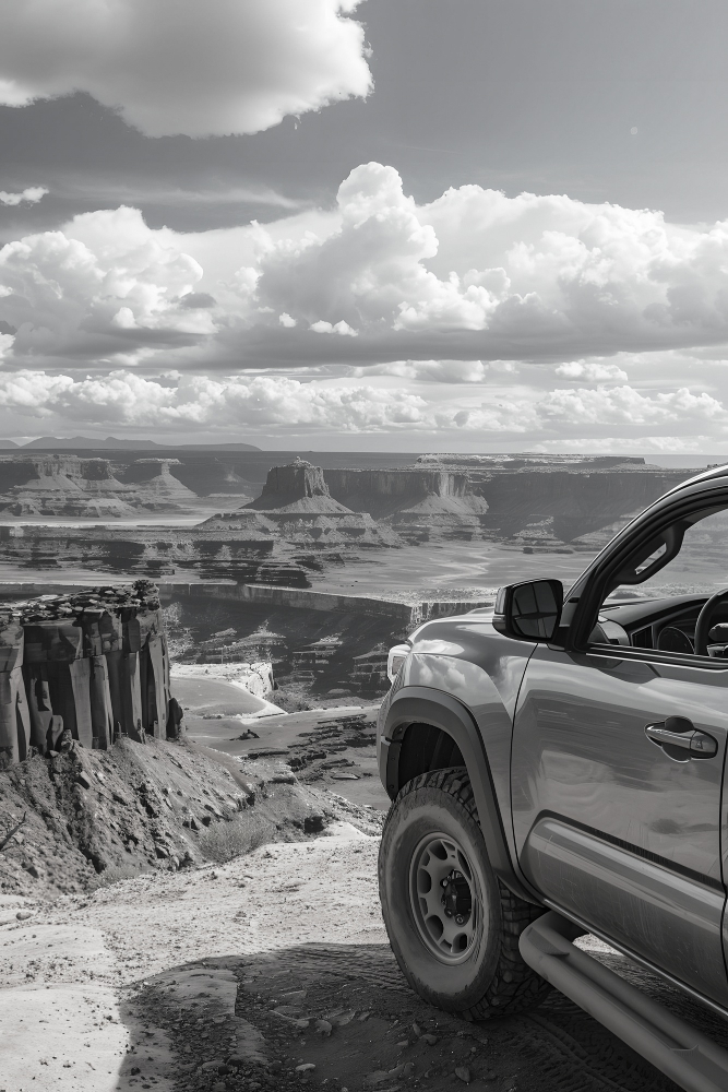 Work ute on remote terrain
